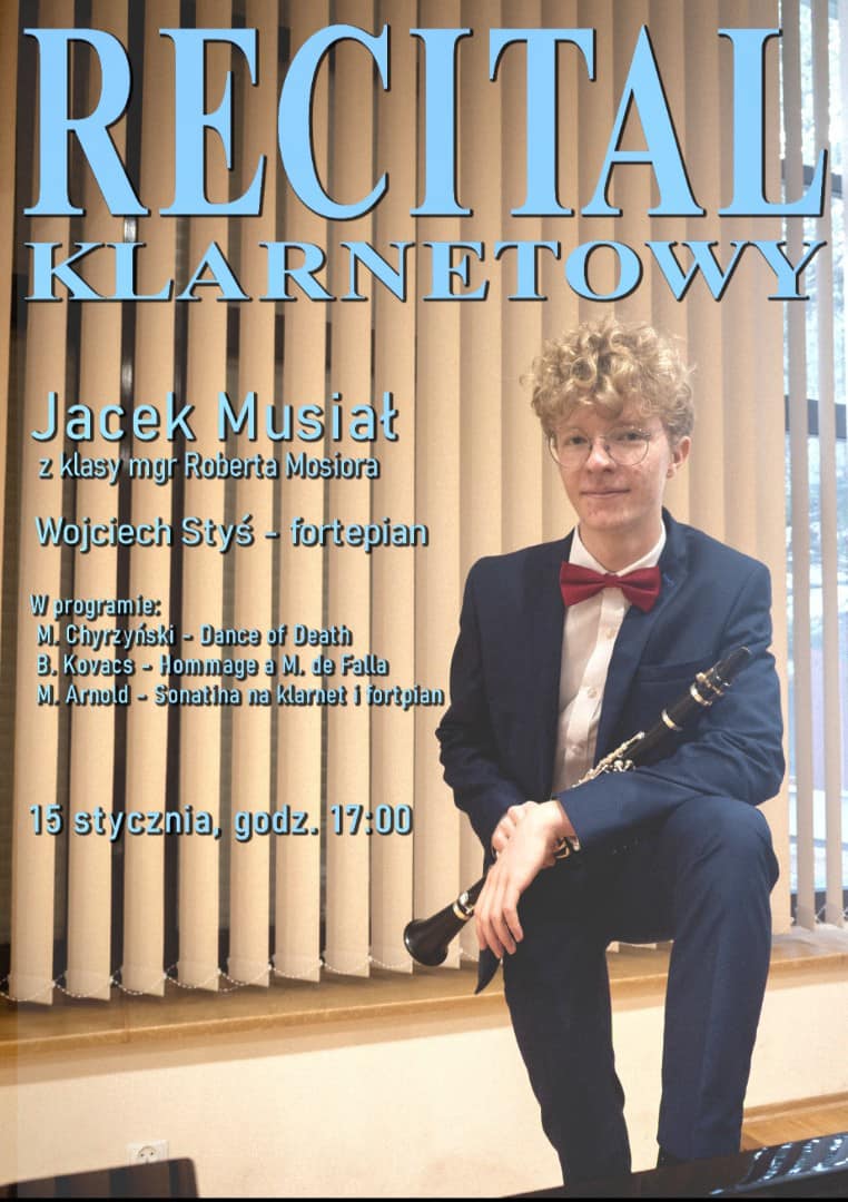 Read more about the article Recital klarnetowy Jacka Musiała